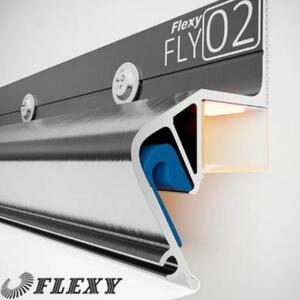 Парящий профиль Flexy, с рассеивателем, для подсветки стен, с учетом монтажа рис.0